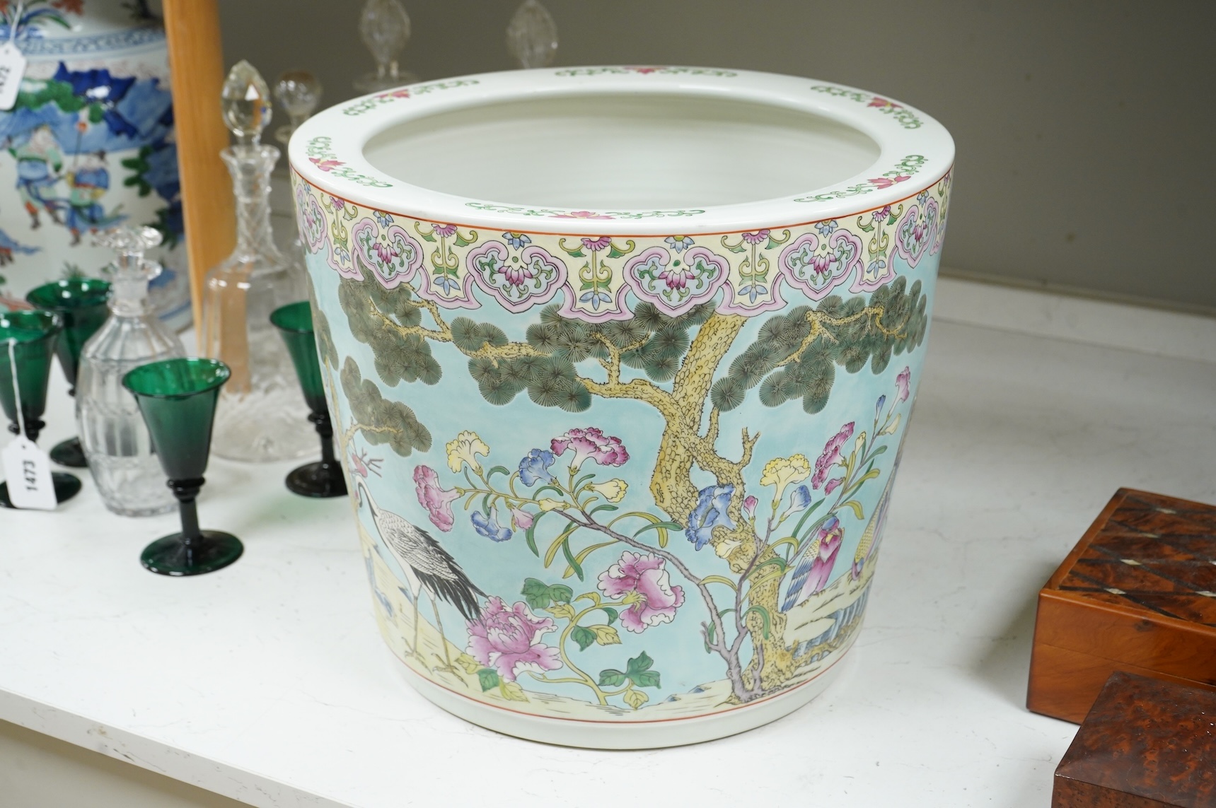 A Chinese famille rose planter, 32cm
